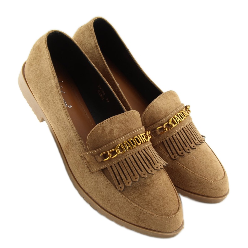 Ruskeat Loaferit naisille HW308 Camel 1