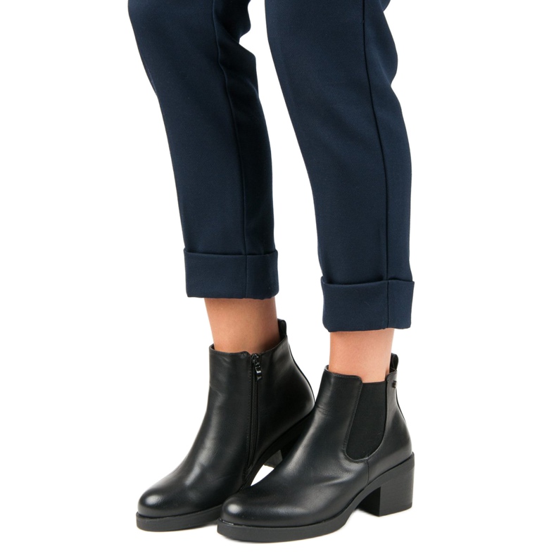 Anesia Paris Klassiset saapikkaat Jodhpur -saappaat musta 1