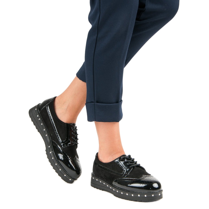 Nio Nio Tyylikkäät naisten kengät musta 2