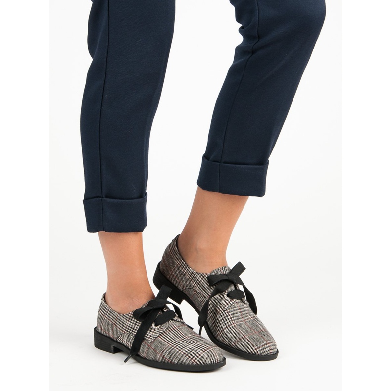 Sidotut ruudulliset kengät VICES harmaa 1 Sidotut ruudulliset kengät VICES harmaa 1