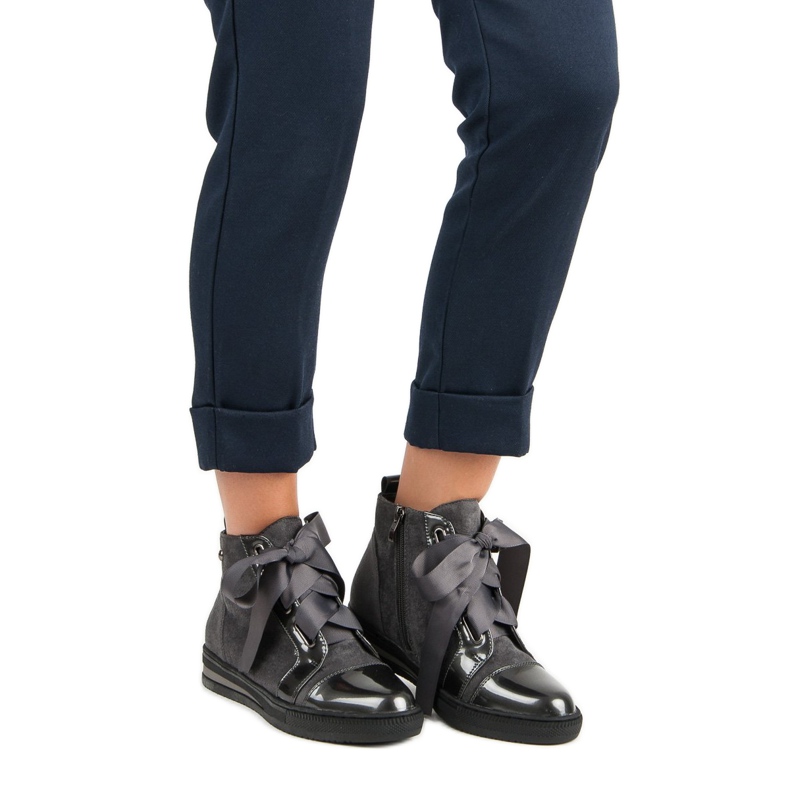 Filippo Tyylikkäät lenkkarit nilkan yläpuolella harmaa 1