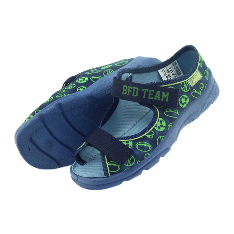 Befado lasten kengät sandaalit tohvelit 969x124 vihreä tummansininen 4