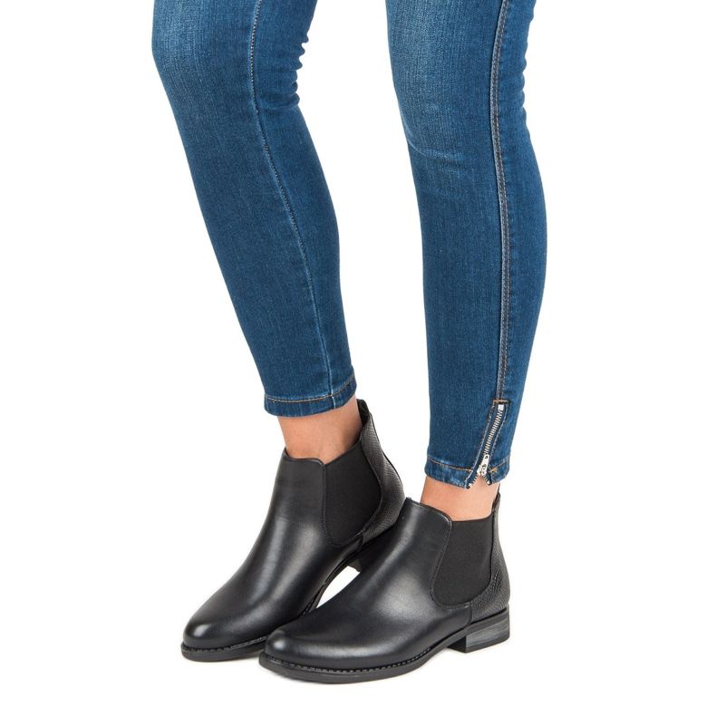 Matalat saapikkaat Jodhpur -saappaat musta 1