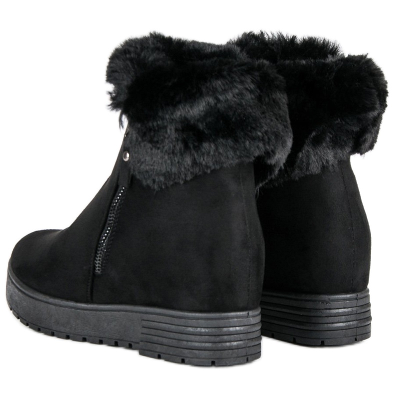 Lucky Shoes Mustat kiilakengät 2