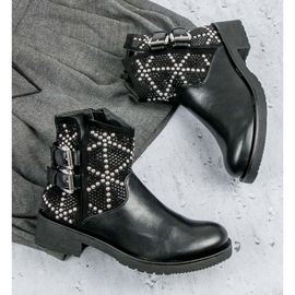 Tyylikkäät naisten saappaat musta 1