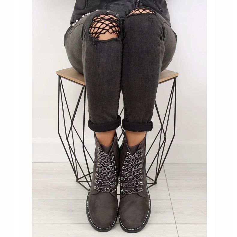 Harmaat saappaat workery 061-27-1 Harmaa 2