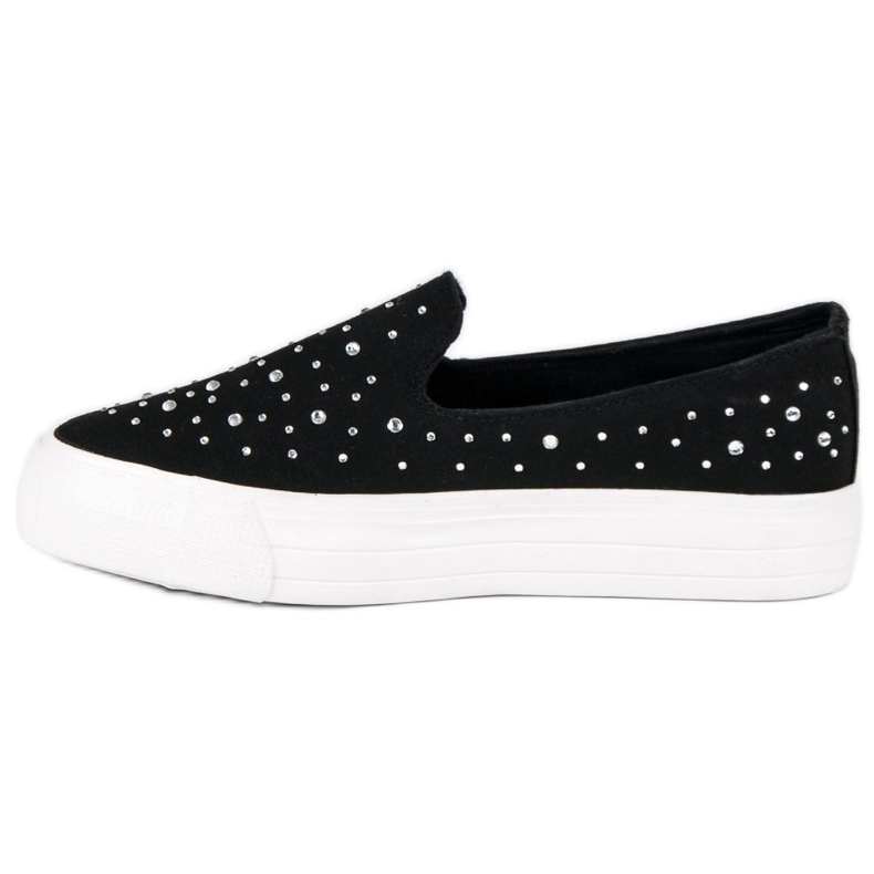 J. Star Mustat Slip-On lenkkarit 1