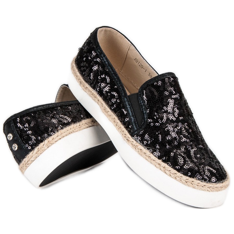 J. Star Muodikkaat naisten lenkkarit musta 1