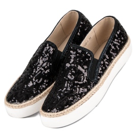 J. Star Muodikkaat naisten lenkkarit musta 2