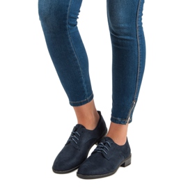 Marquiz Nauhoitetut tummansiniset kengät sininen 1