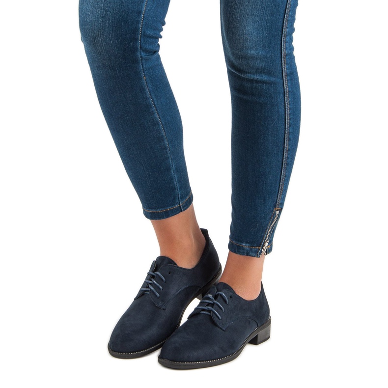 Marquiz Nauhoitetut tummansiniset kengät sininen 1