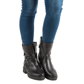 Lämpimät saappaat Työntekijät musta 2