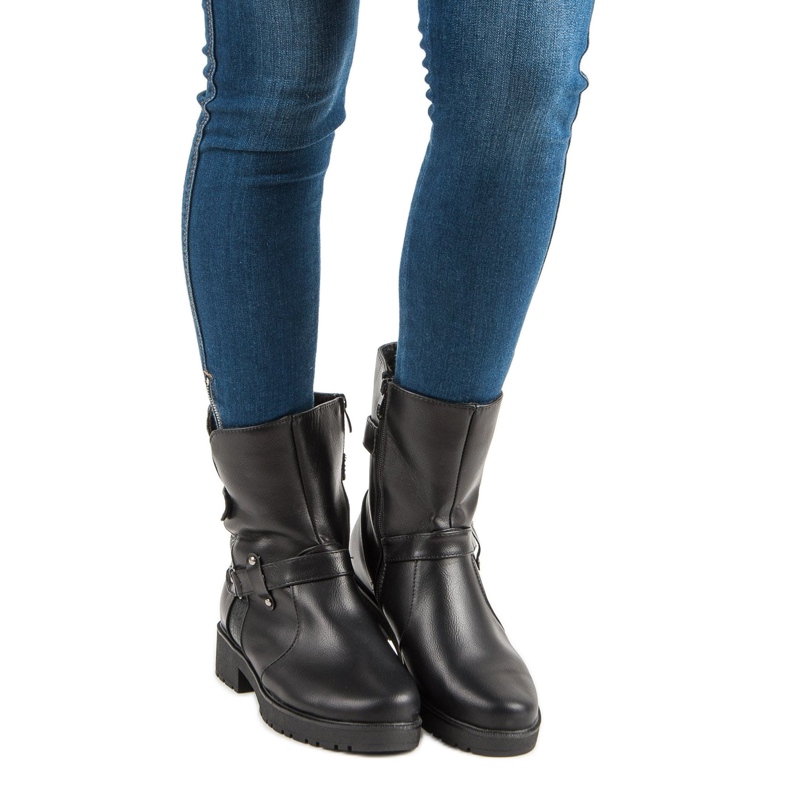 Lämpimät saappaat Työntekijät musta 2