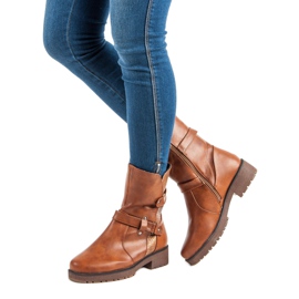 Lämpimät saappaat Työntekijät ruskea 1