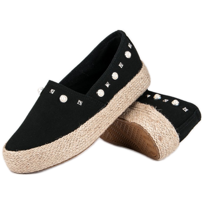 J. Star Mustat espadrillit 1