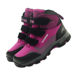 Mttrek Velcro -saappaat MT TREK 011 fuksia musta violetti vaaleanpunainen 4