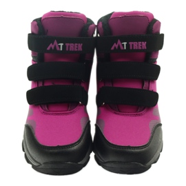 Mttrek Velcro -saappaat MT TREK 011 fuksia musta violetti vaaleanpunainen 3