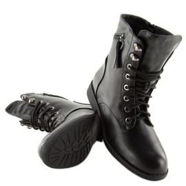 Nauhalliset saappaat musta workery 168-177 musta 1