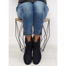 Tummansiniset naisten saappaat 1126-PA DK.BLUE laivastonsininen 2