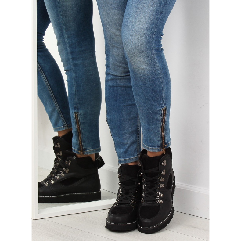 Musta naisten trappers 769-PA Black 1