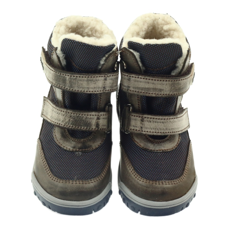 Nahkakengät Bartuś -kalvokenkällä beige laivastonsininen 3