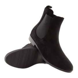 Mustat galoshes naisille Jodhpur saappaat D61 musta 1