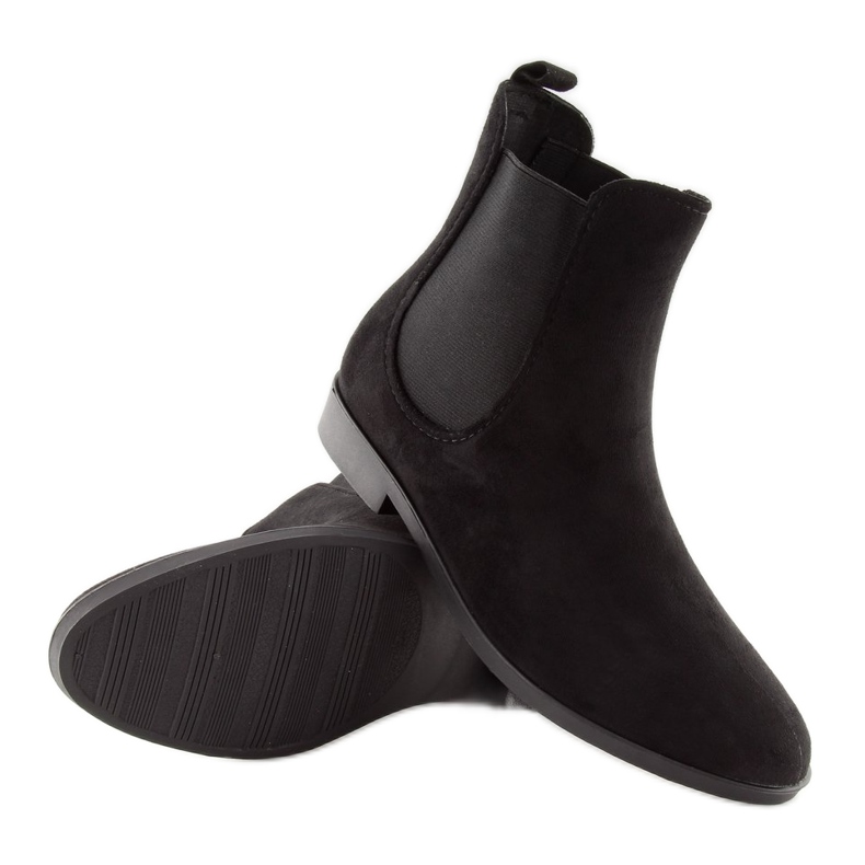 Mustat galoshes naisille Jodhpur saappaat D61 musta 1