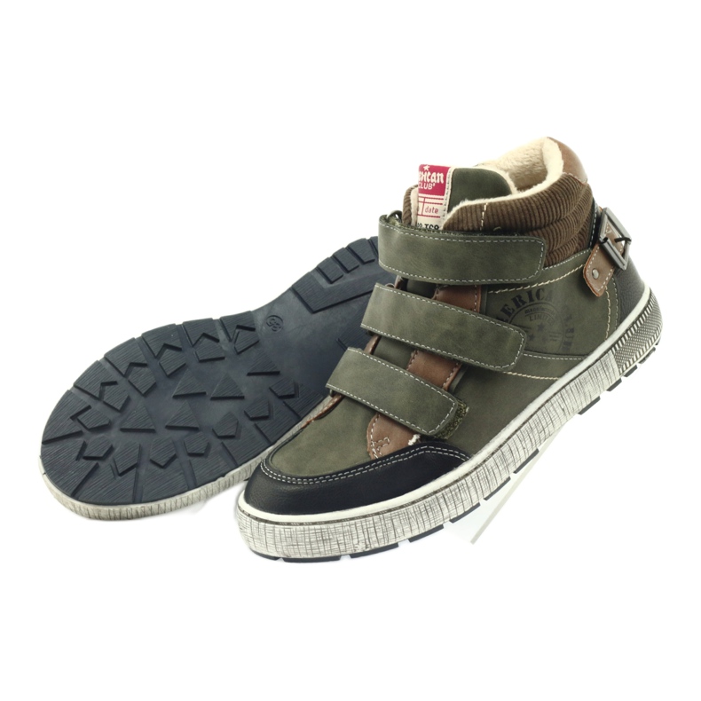 American Club vihreät talviurheilukengät 17779 musta ruskea 3