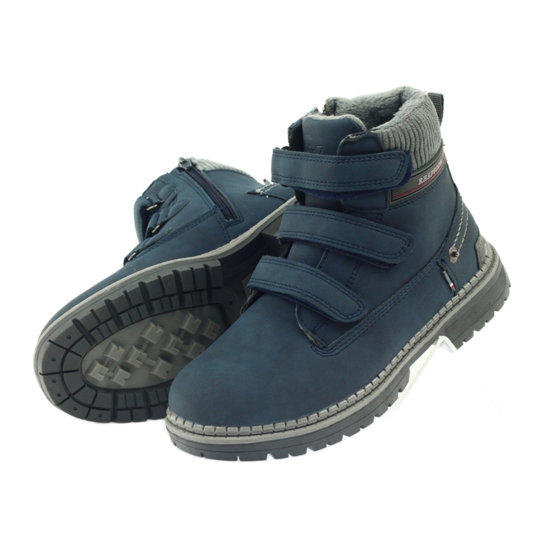American Club Velcro saapikkaat 708121 harmaa tummansininen 4