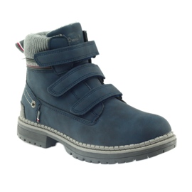 American Club Velcro saapikkaat 708121 harmaa tummansininen 1