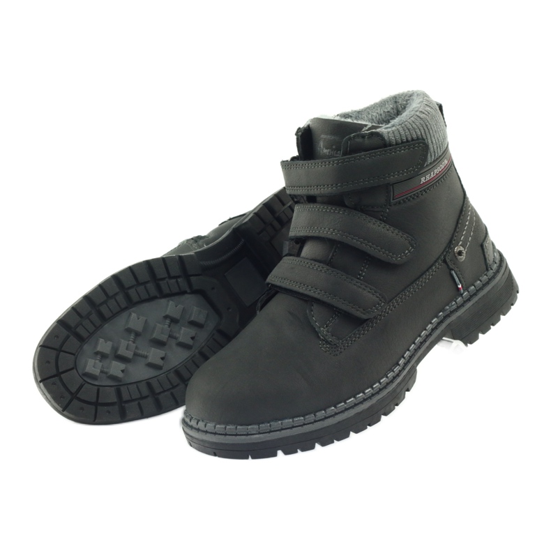 American Club Velcro saapikkaat 708121 musta harmaa 4