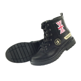 American Club Amerikkalaiset Super Workers -talvikengät musta keltainen punainen 5