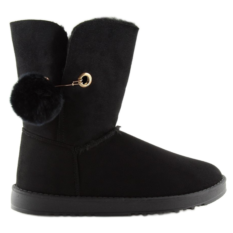 Musta emusy ja pompom SP04P musta 1