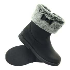 American Club Amerikkalaiset korkeat saappaat turkiksilla musta 3