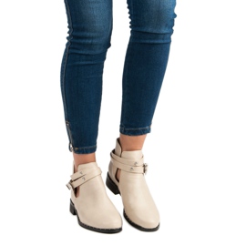 Beige muoti saappaat 1