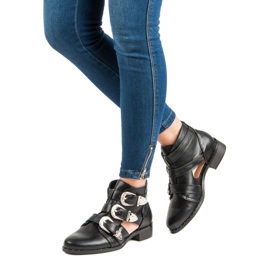 Tyylikkäät naisten saappaat musta 1