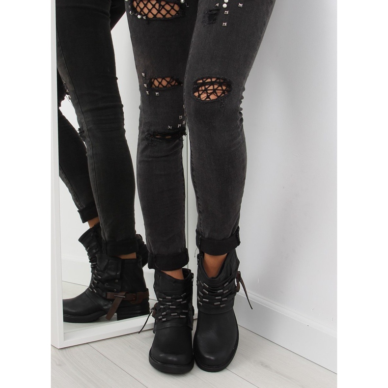 Mustat Workery -saappaat naisille FM567 Musta 2