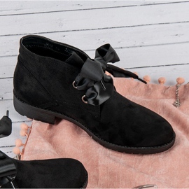 Seastar Mokkanahkanauhakengät musta 2