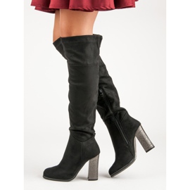 Ch. Creation Tyylikkäät saappaat postauksessa musta 1