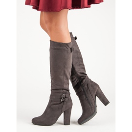 Groto Gogo Mokka saappaat postitse harmaa 1