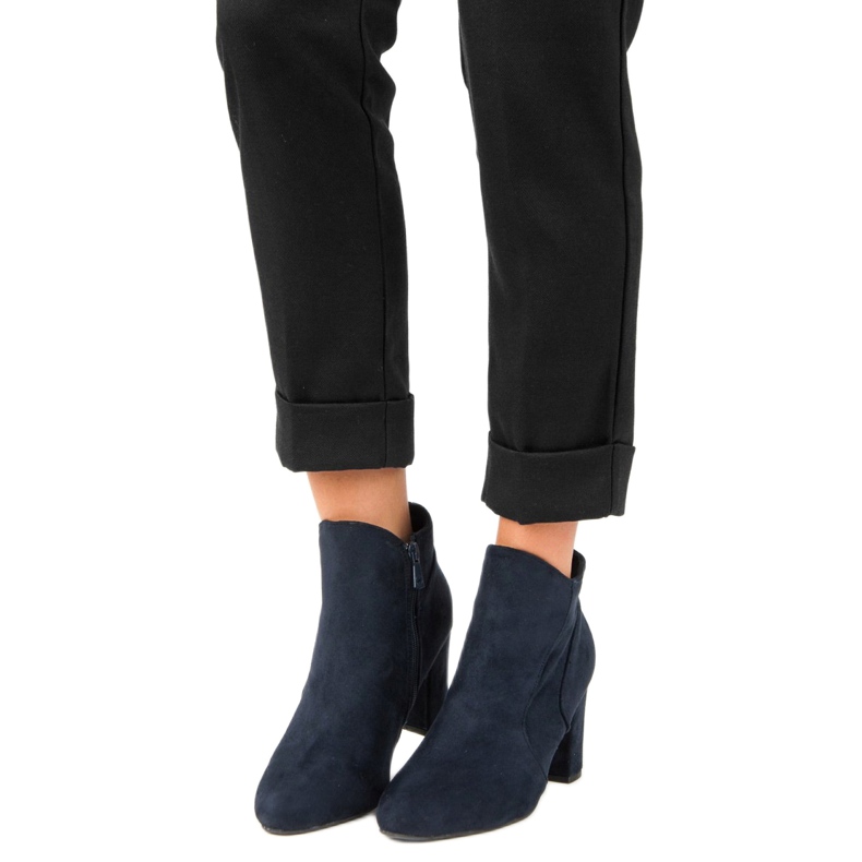 Kylie Tyylikkäät mokkanahkakengät sininen 1