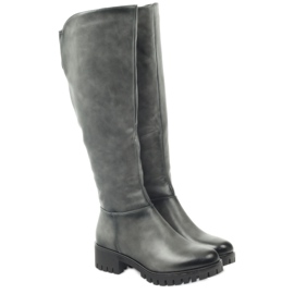 M.Daszyński Saappaat paksulla pohjalla Daszyński MR1813 harmaa 3