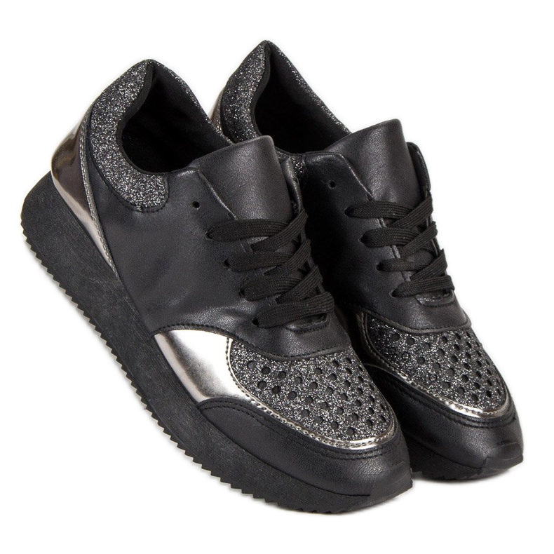 Muodikkaat lenkkarit musta 2