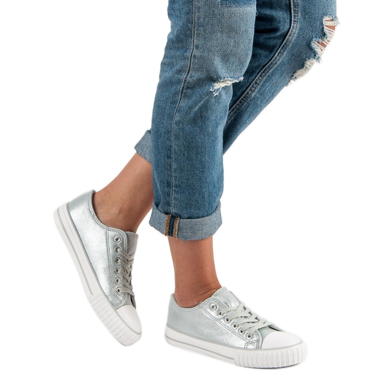 Hopeiset lenkkarit harmaa 1