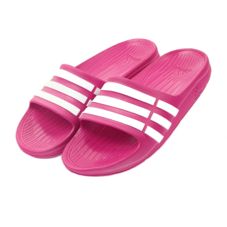 Adidas Duramo Slide K Jr G06797 tossut valkoinen vaaleanpunainen 3