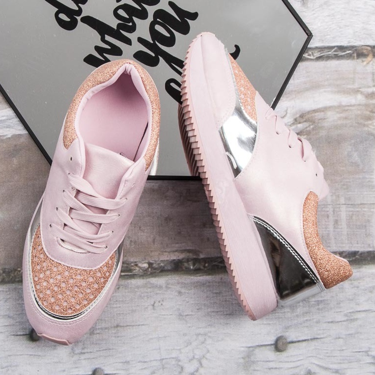 Muodikkaat lenkkarit vaaleanpunainen 2