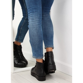 Mustat nauhakengät 6707-1 musta 2