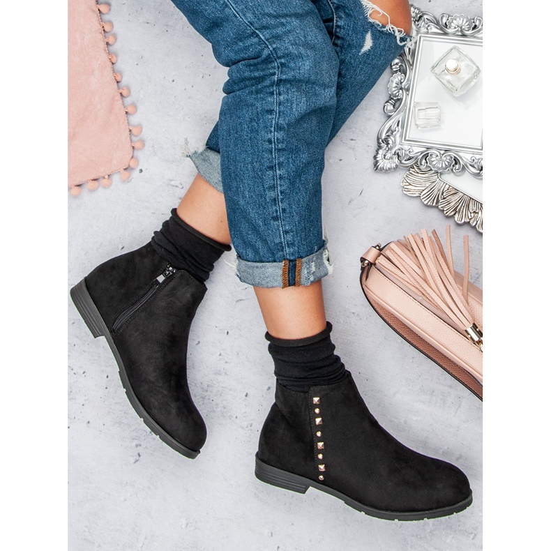 Seastar Naisten matalat saappaat musta 2