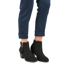 Mustat mokkanahkaiset nilkkurit 2