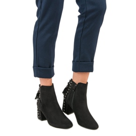 Tyylikkäät mokkanahkakengät musta 1